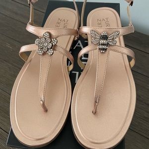 Naturalizer Tilly Sandal in Rose Gold (New in Box)